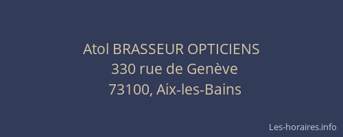 Atol BRASSEUR OPTICIENS