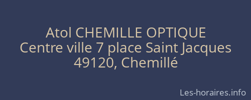 Atol CHEMILLE OPTIQUE