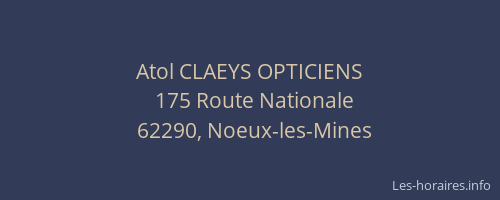 Atol CLAEYS OPTICIENS