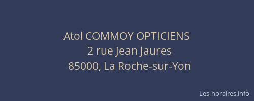 Atol COMMOY OPTICIENS
