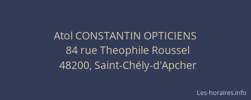 Atol CONSTANTIN OPTICIENS