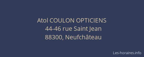 Atol COULON OPTICIENS