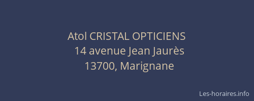 Atol CRISTAL OPTICIENS