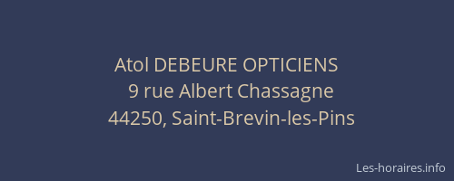 Atol DEBEURE OPTICIENS