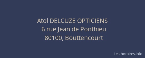 Atol DELCUZE OPTICIENS