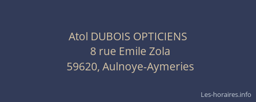 Atol DUBOIS OPTICIENS