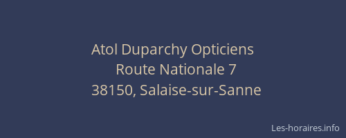 Atol Duparchy Opticiens