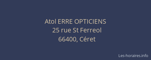 Atol ERRE OPTICIENS