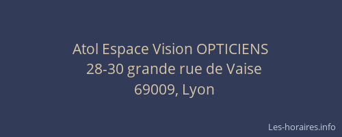 Atol Espace Vision OPTICIENS