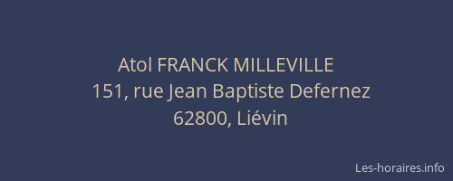 Atol FRANCK MILLEVILLE