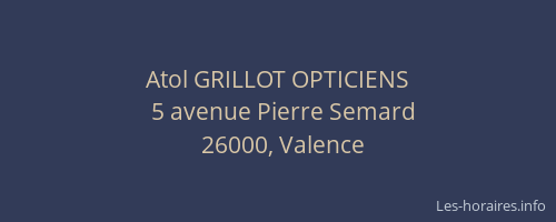 Atol GRILLOT OPTICIENS
