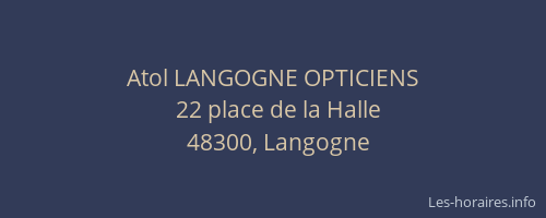 Atol LANGOGNE OPTICIENS