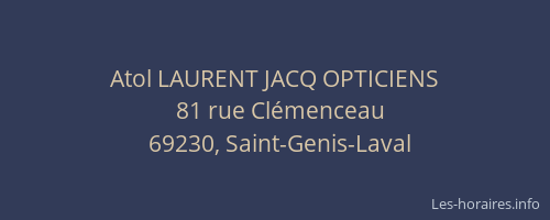 Atol LAURENT JACQ OPTICIENS