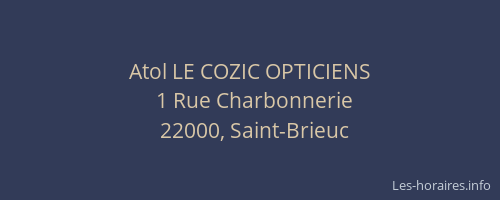Atol LE COZIC OPTICIENS