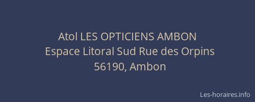Atol LES OPTICIENS AMBON