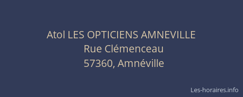 Atol LES OPTICIENS AMNEVILLE