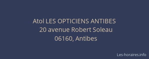 Atol LES OPTICIENS ANTIBES