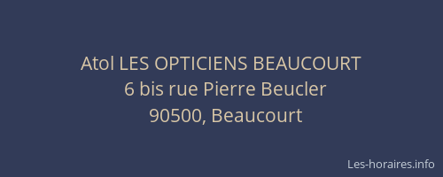 Atol LES OPTICIENS BEAUCOURT