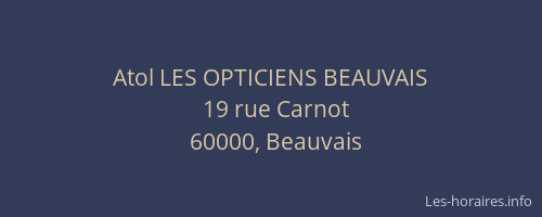 Atol LES OPTICIENS BEAUVAIS