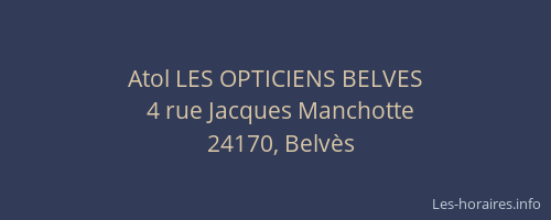 Atol LES OPTICIENS BELVES