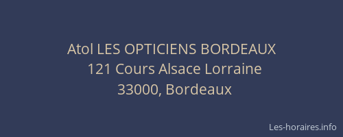 Atol LES OPTICIENS BORDEAUX