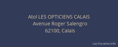 Atol LES OPTICIENS CALAIS