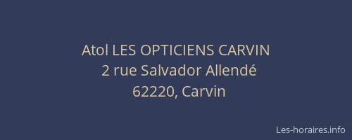 Atol LES OPTICIENS CARVIN