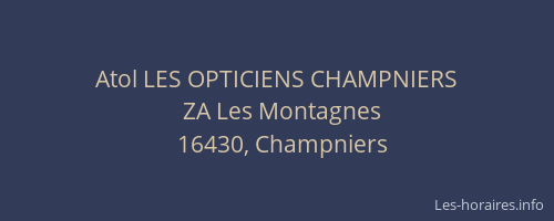 Atol LES OPTICIENS CHAMPNIERS