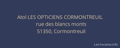 Atol LES OPTICIENS CORMONTREUIL