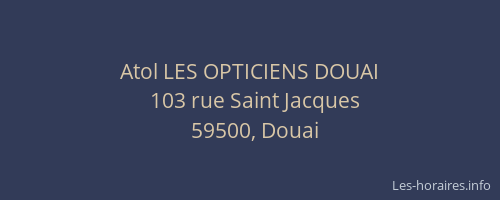 Atol LES OPTICIENS DOUAI