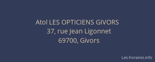 Atol LES OPTICIENS GIVORS