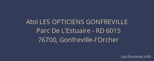 Atol LES OPTICIENS GONFREVILLE