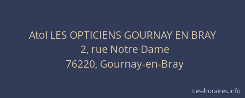 Atol LES OPTICIENS GOURNAY EN BRAY