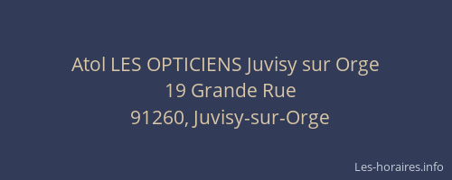 Atol LES OPTICIENS Juvisy sur Orge