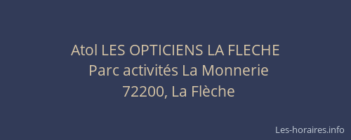 Atol LES OPTICIENS LA FLECHE
