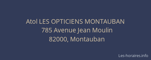Atol LES OPTICIENS MONTAUBAN