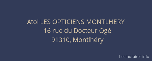 Atol LES OPTICIENS MONTLHERY