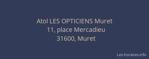 Atol LES OPTICIENS Muret