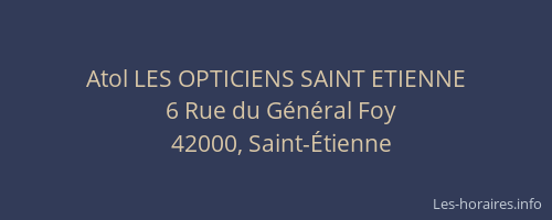 Atol LES OPTICIENS SAINT ETIENNE