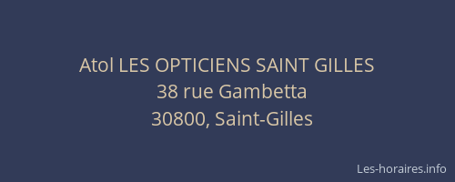 Atol LES OPTICIENS SAINT GILLES