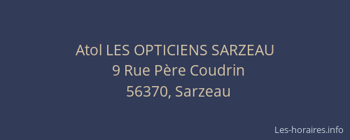 Atol LES OPTICIENS SARZEAU