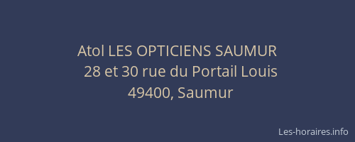 Atol LES OPTICIENS SAUMUR