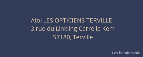 Atol LES OPTICIENS TERVILLE
