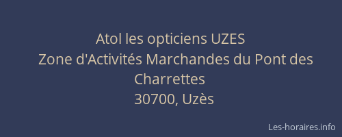 Atol les opticiens UZES