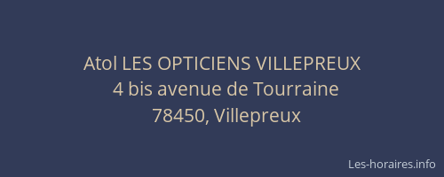 Atol LES OPTICIENS VILLEPREUX