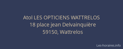 Atol LES OPTICIENS WATTRELOS