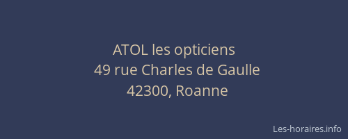 ATOL les opticiens
