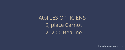 Atol LES OPTICIENS