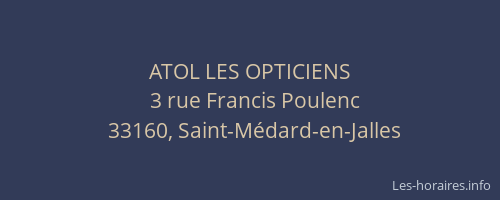 ATOL LES OPTICIENS