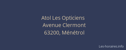 Atol Les Opticiens